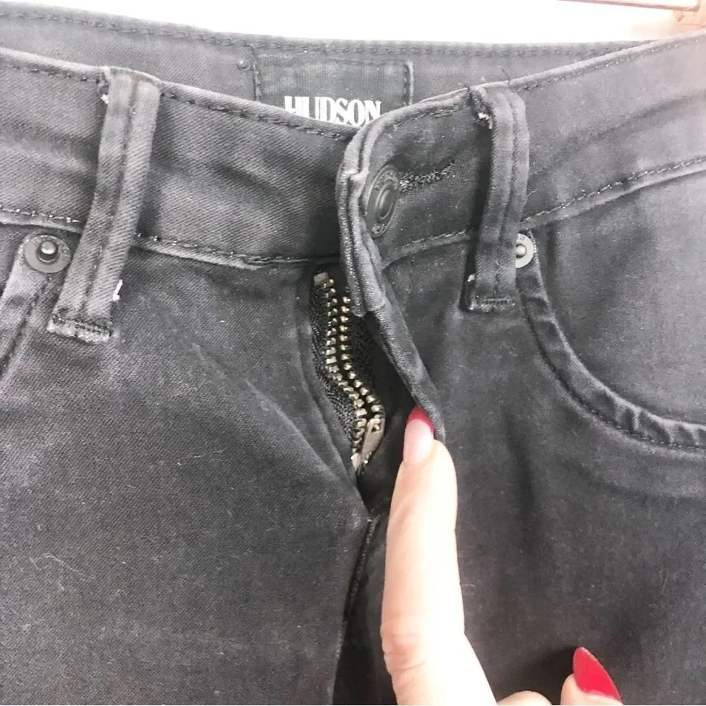 HUDSON | Black Wash Stretchy Skinny Jeans Youth Kids Girls Size 12